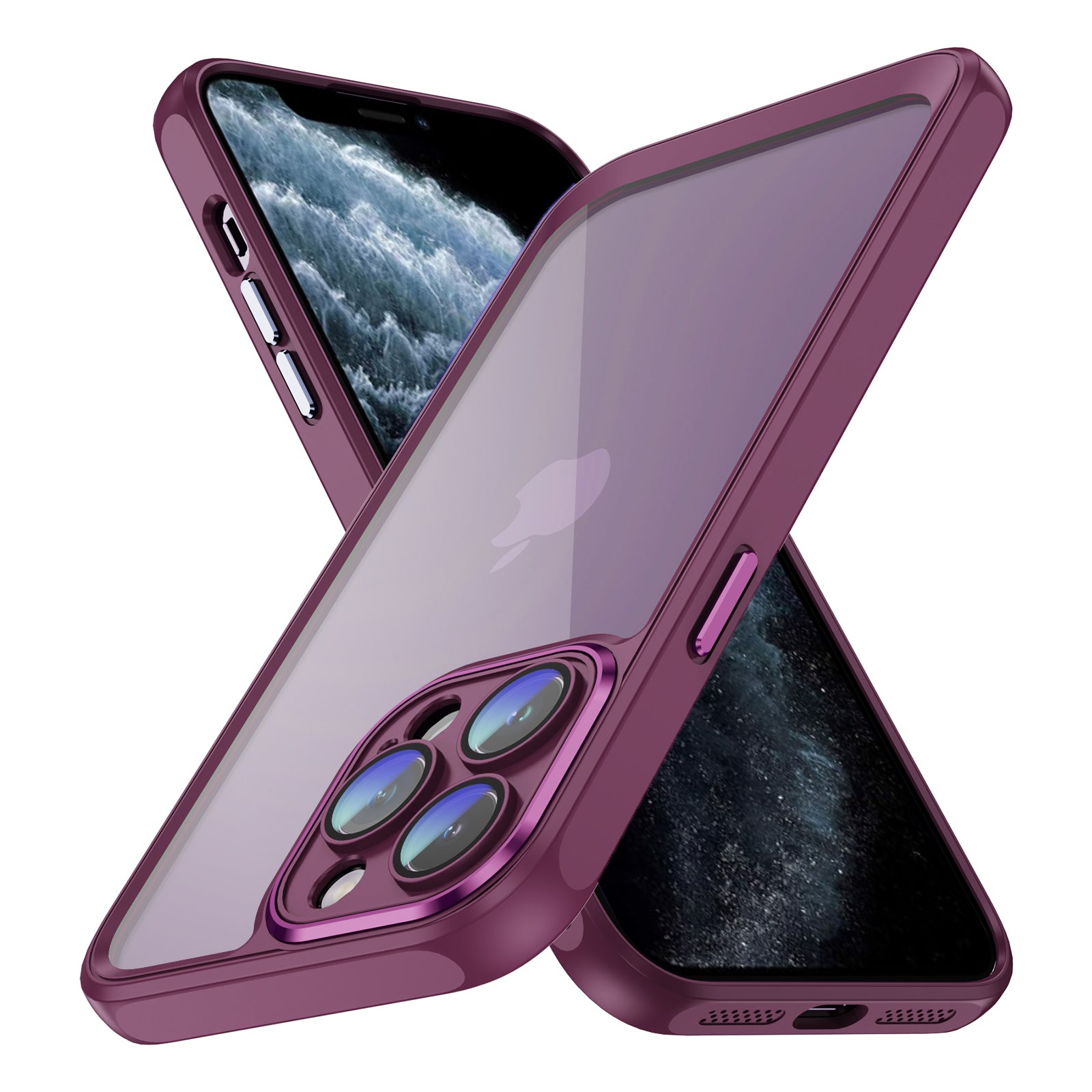For iPhone 11 Pro Max Dual Layer Hard Acrylic+TPU Case Clear Back Phone Cover For iPhone 11 Pro Max Dual Layer Hard Acrylic+TPU Case Clear Back Phone Cover
